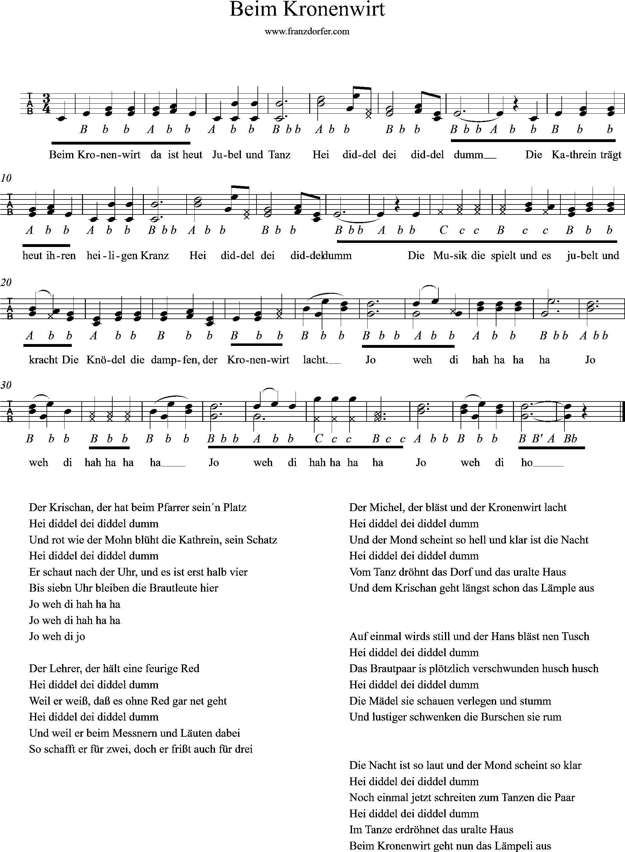 griffschrift, Beim Kronenwirt-Griffschrift